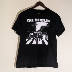 Hybrid Apparel Black Beatles Logo Tee